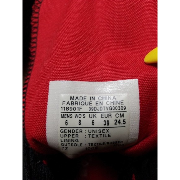 Converse Unisex Black & Red Sneakers - Picture 9 of 9